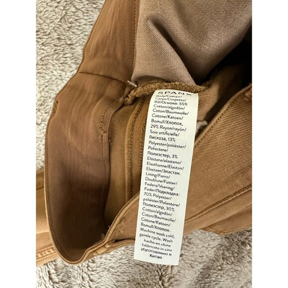 Spanx Stretch Twill Ankle Cargo Pants HONEY GLOW Women's SIZE SP 20311Q - Picture 11 of 16
